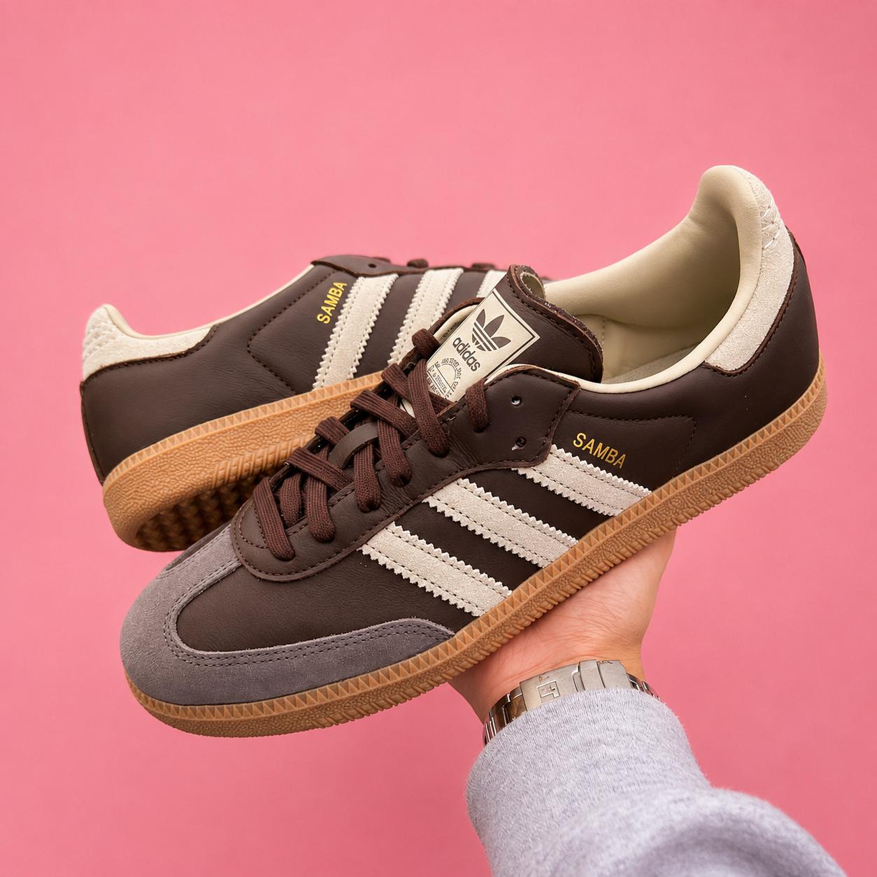 Adidas Samba (Dark Brown And Wonder Mauve)